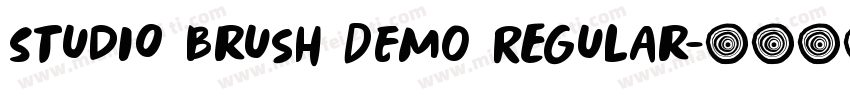Studio Brush DEMO Regular字体转换
